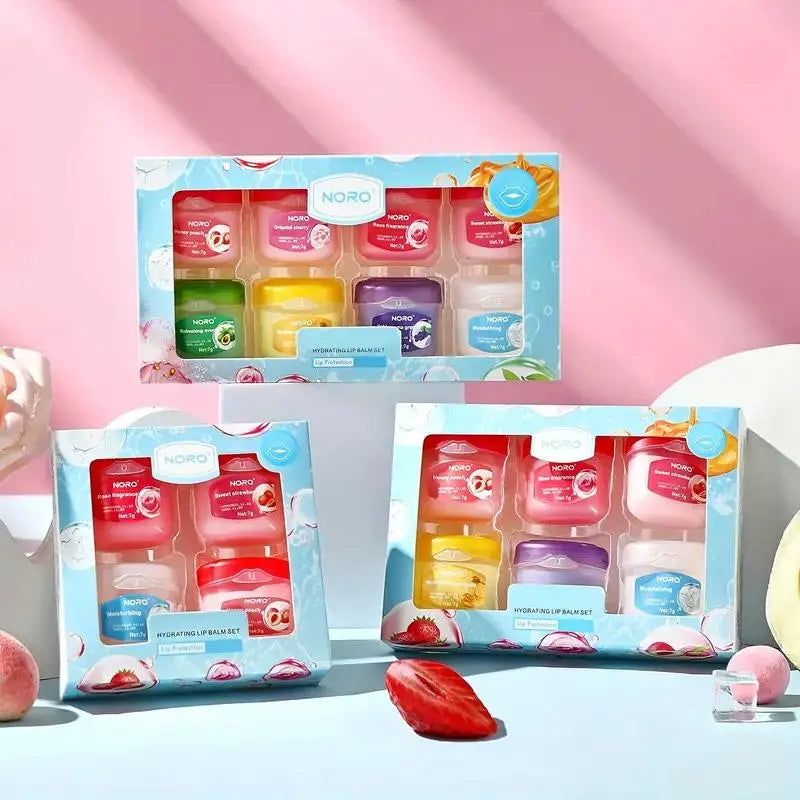 Hydrating and Moisturizing Lip Mask Set for Men and Women, Comfort and Non-Irritating Lip Mask, Various Flavors
