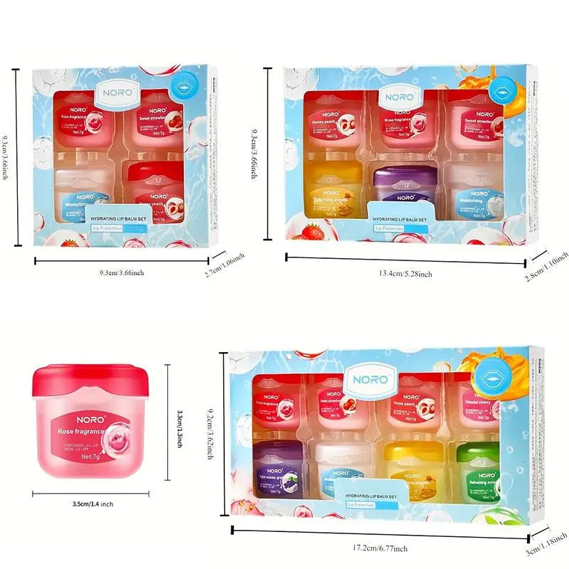 Hydrating and Moisturizing Lip Mask Set for Men and Women, Comfort and Non-Irritating Lip Mask, Various Flavors