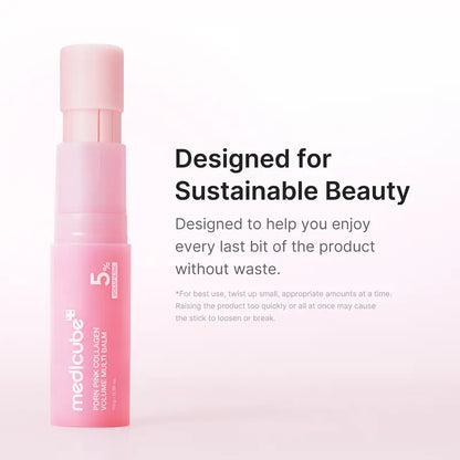 [Medicube] PDRN Pink Collagen Volume Multi Balm | All in One Volufiline, PDRN, NAD Stick for Youthful-Looking, Helping Look of Fine Lines, Firming Care, Anti-Aging Care | for Under-Eyes, Neck, Forehead, Smile Lines, Lip Care | Korean Skincare